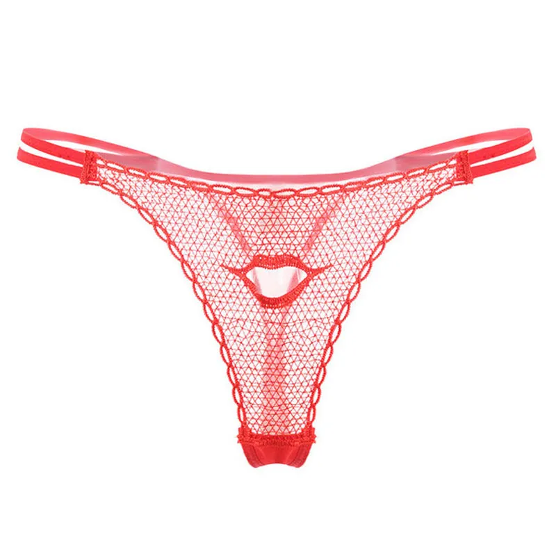 Ropa Interior Sexy De Boca Abierta Para Mujer Bragas De Hilo G