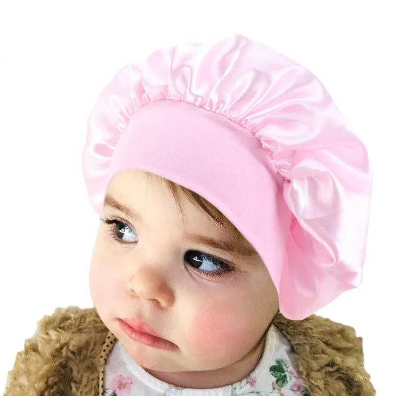 Chapeau De Nuit En Satin Élastique Pour Enfants, Bonnet De Soins  Capillaires, Couvre Tête, Bonnets De Douche À Large Bande Pour La Perte De  Cheveux Du 1,35 €