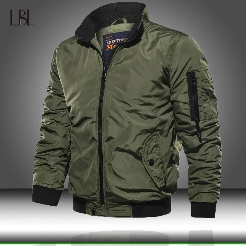 Männer Militär Bomberjacke Herren Taktische Oberbekleidung Atmungsaktive leichte Windjacke Jacken Mann Army Air Force Fly Pilot Mantel Kleidung 201111