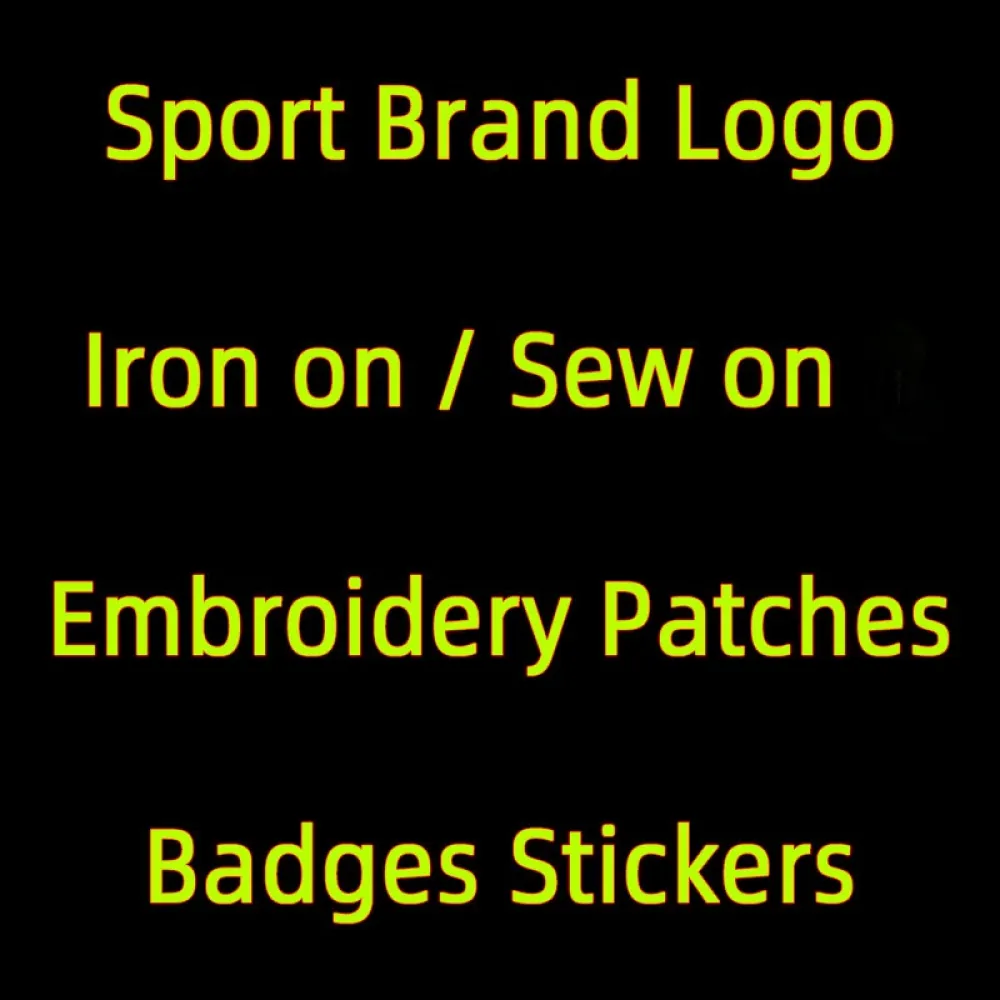 Sport logo design ricamo patch ferro sul marchio di qualità da cucire patch ricamato per trasferimento badge di carta in vinile adesivo in vinile
