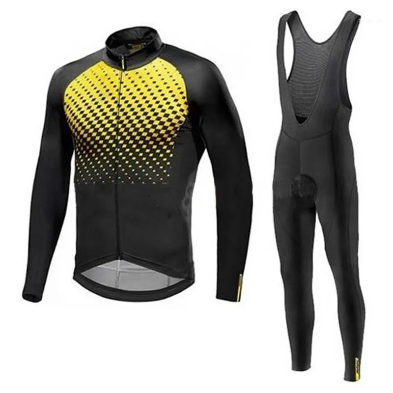 Ensembles de course 2022 automne hommes cyclisme ensemble manches longues maillots respirant vélo vêtements Cycle porter Ropa