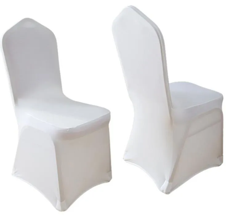 White spandex Wedding Party chair covers lycra for Banquet many color Plain Flexible SN2886