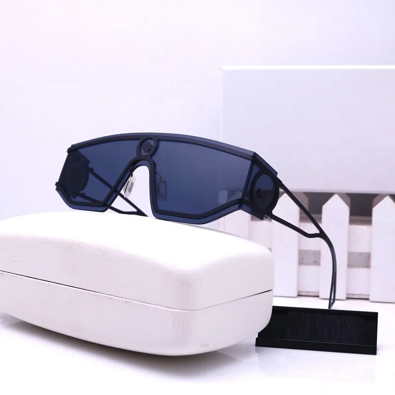 Luxury Metal Frame Sunglasses Classic Designer Eyewear Women Mens Lens