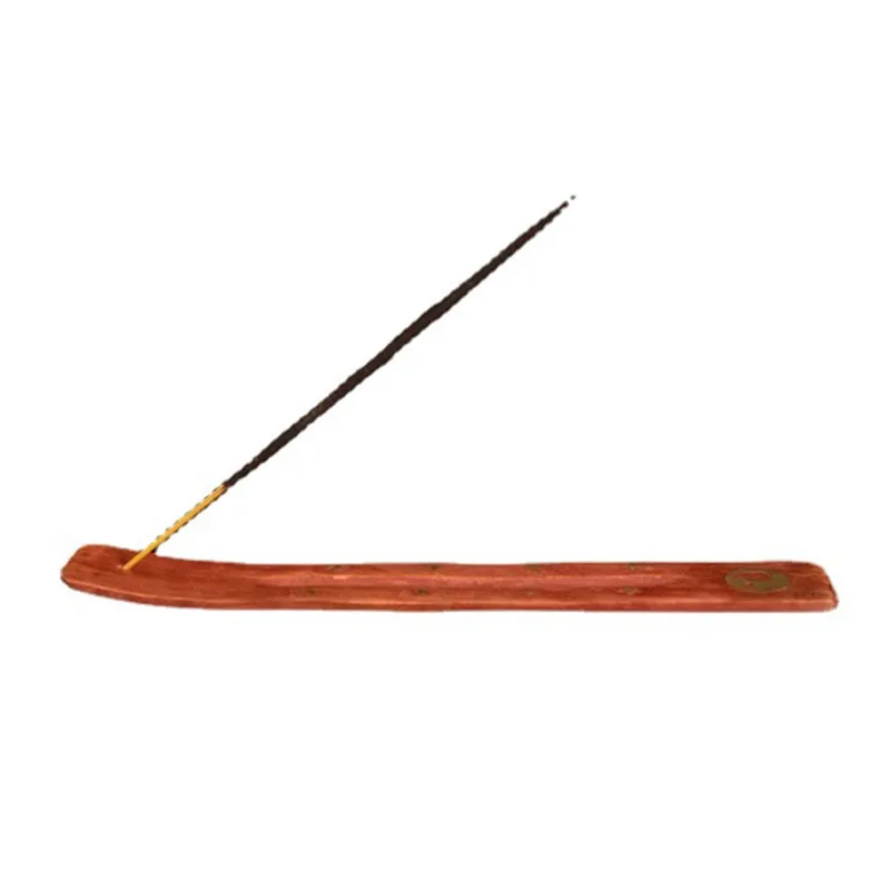 Natural Wooden Incense Stick Holder Tray Fragrance Lamps Ash Catcher Creative Printing Stars And Moon Burner Holders Censer Tool