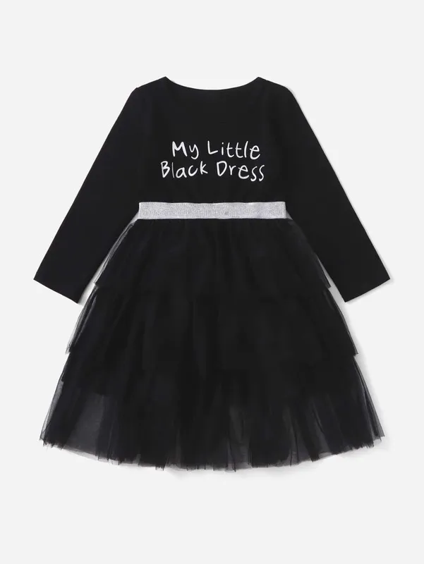 Le migliori offerte per Toddler Girls 1pc Slogan Graphic Glitter Tape Layered Mesh Dress SHE sono su ✓ Confronta prezzi e caratteristiche di prodotti nuovi e usati ✓ Molti articoli con consegna gratis!