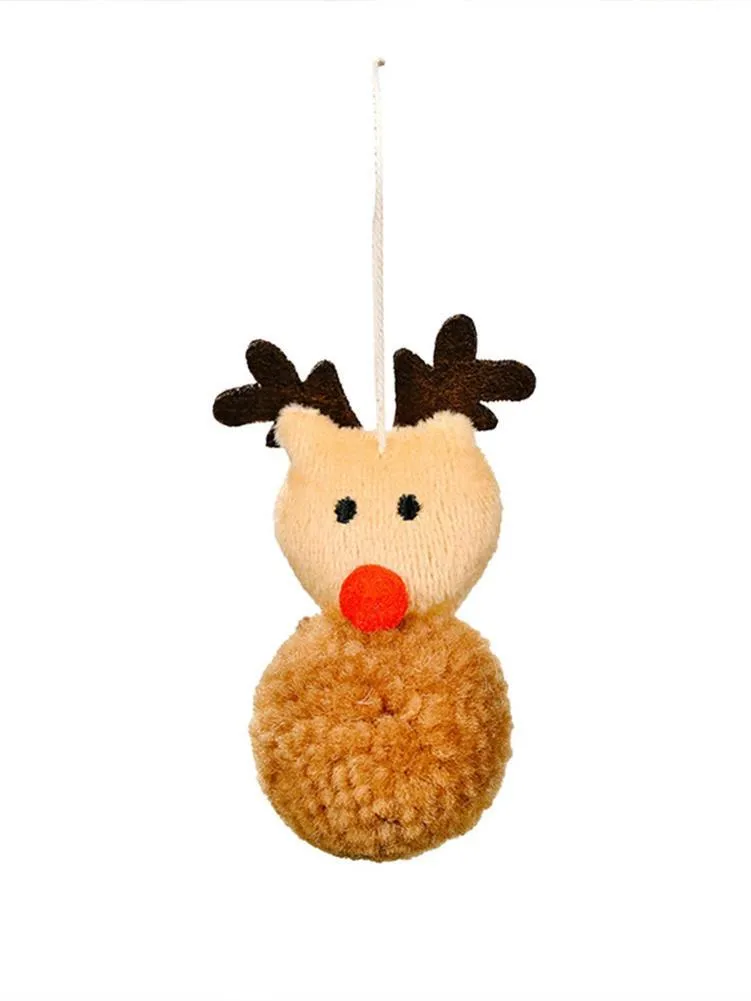 Christmas Decorations Tree Plush Ornaments Set SuspendingParty Decor Mini For Home Office Holiday Festival Deco