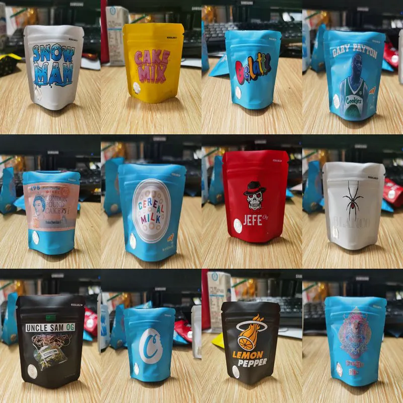 Wholesale 1g 0.035oz Empty Packaging Bags Cookie Blanco Gary Payton