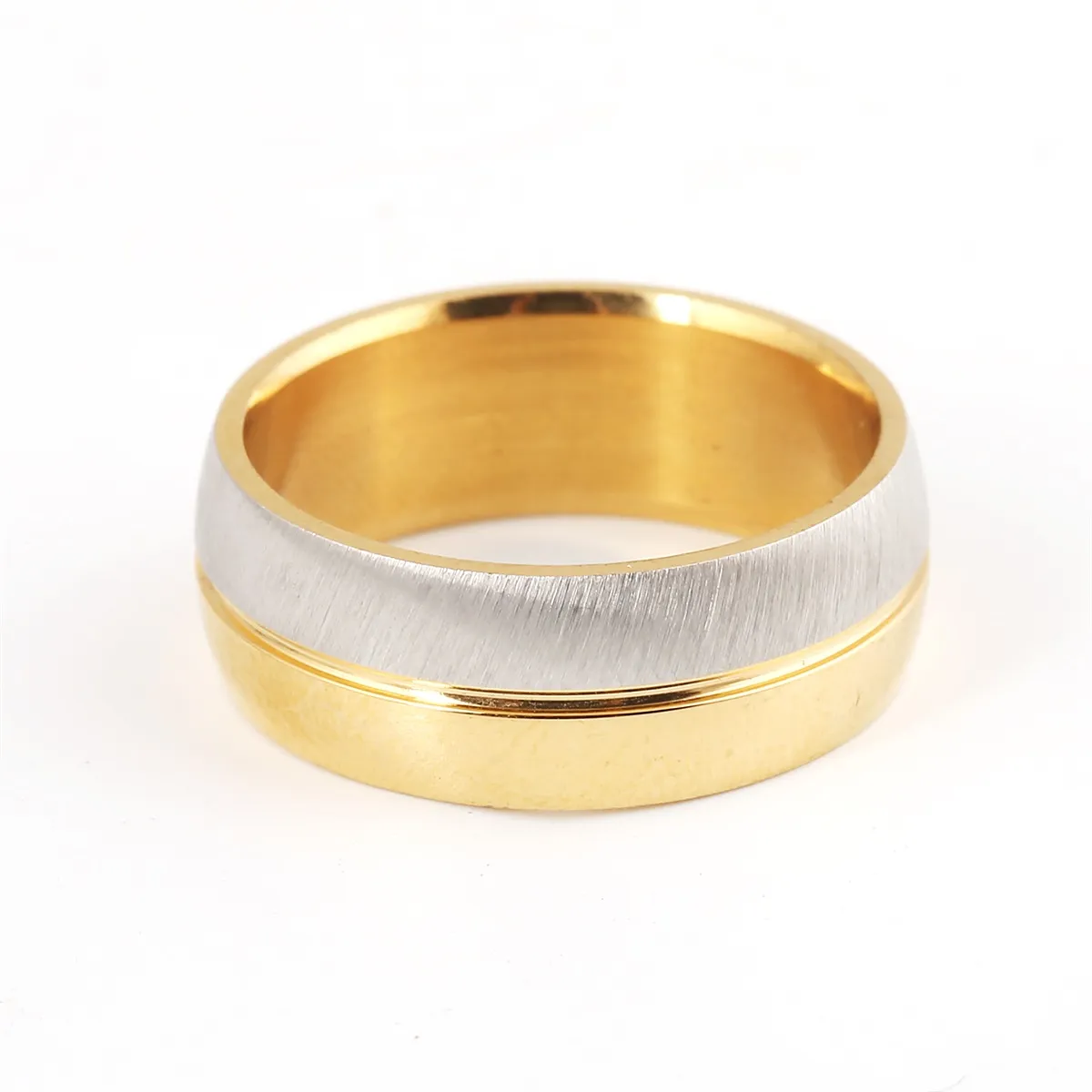Rose Gold Interior Unisex Tungsten Wedding Ring or Band 6mm