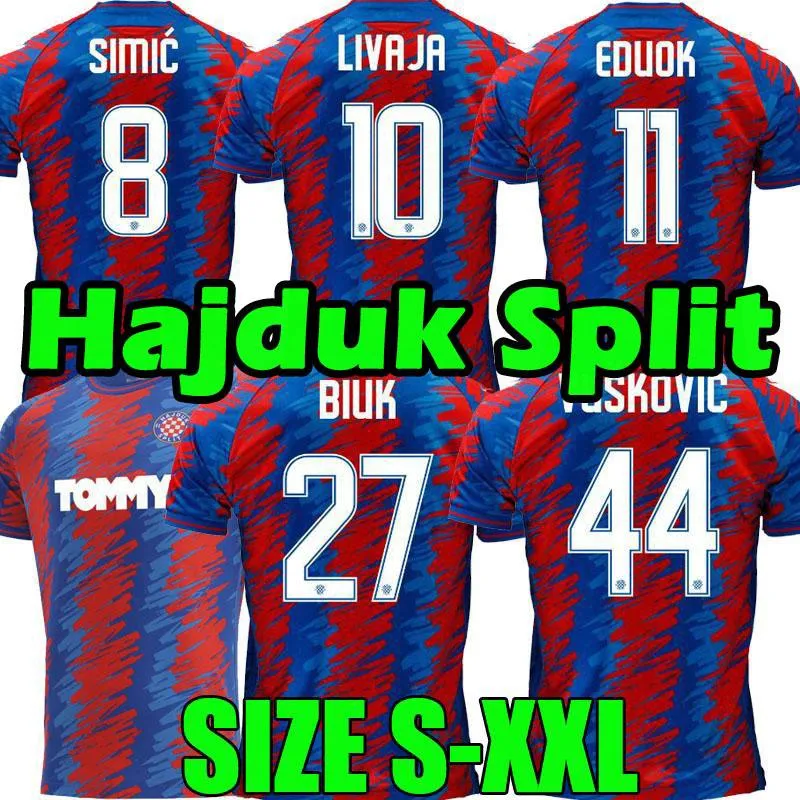 2021 2022 Hajduk Split Soccer Jersey Away 21/22 Simic Livaja