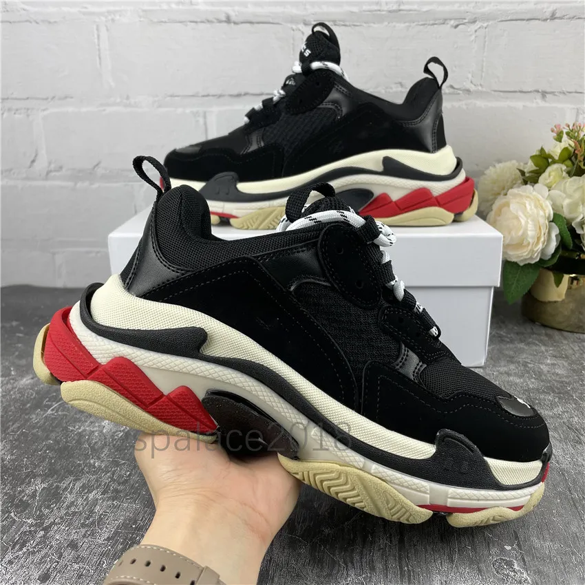 Top Qualité Paris Triple S Low-top Make Old Sneakers Chaussures À La Mode Baskets Hommes Femmes Chaussures À Lacets Respirant Sport Casual Chaussure