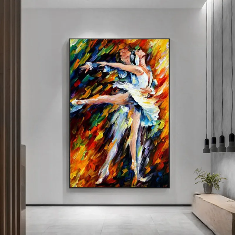 Paixão sexy pintura mulher nua e homem abstrato corpo arte graffiti pintura a óleo da lona para quarto decoração de parede do hotel