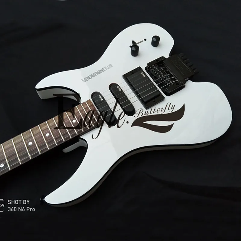 Eagle. Butterfly electric guitar electric bass custom instrument shop .Headless Electric Guitar Steinberg White Guitar