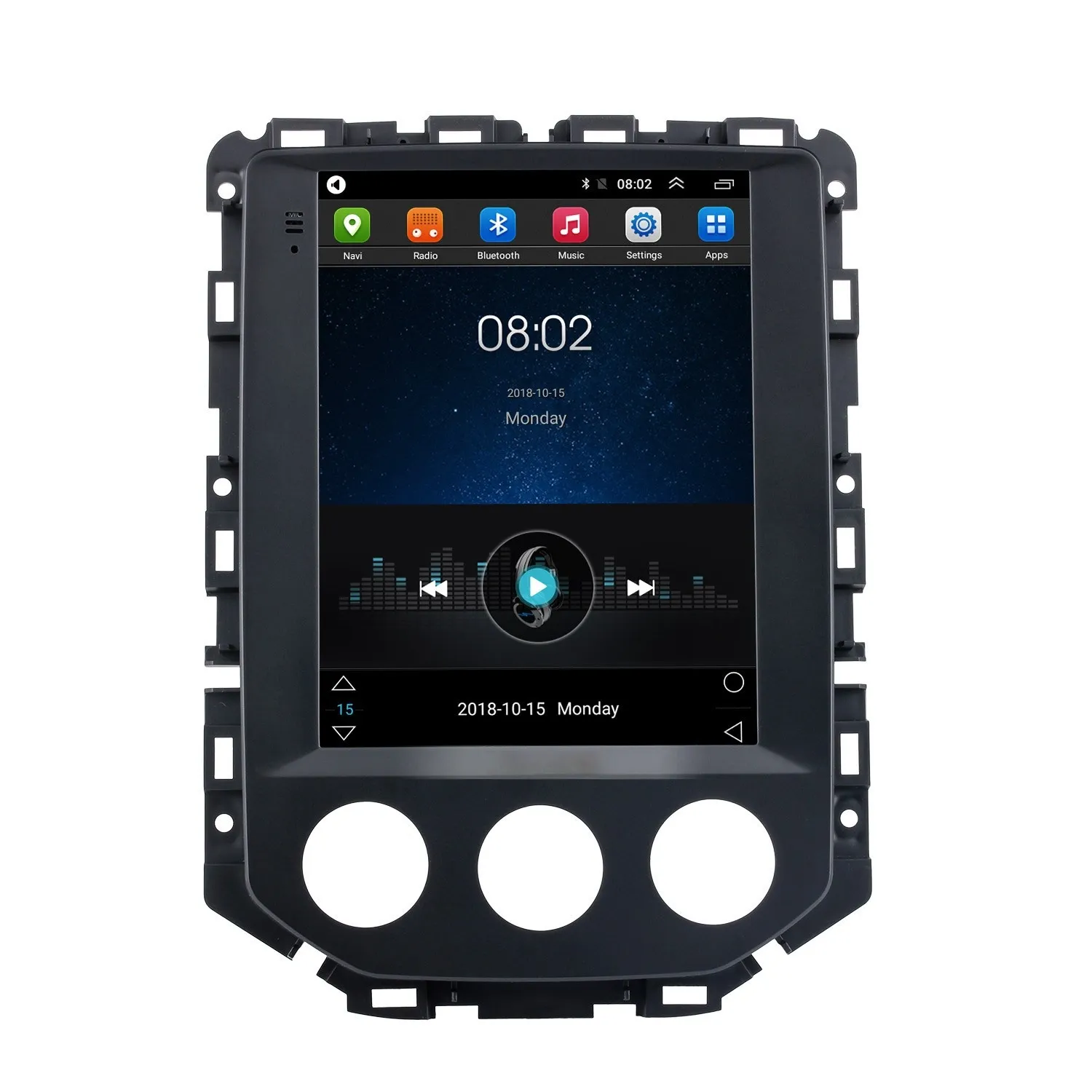 CAR DVD GPS Radio Player Multimedia Vertikal Skärm Video Navigaton för 2020-SGMW BAOJUN 530 Android