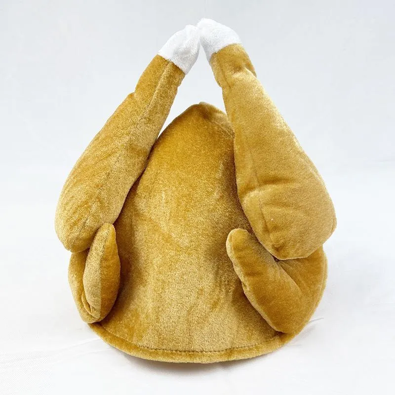 Stuffed Turkey Hat Adult Pink Stuffed Turkey Hat Adult Pink