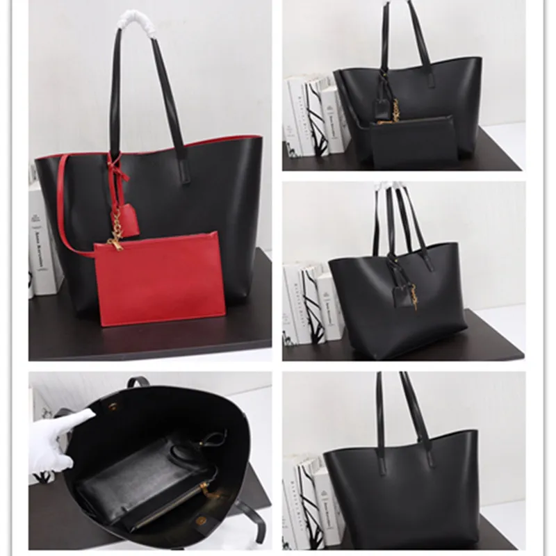 Flat leather tote sales