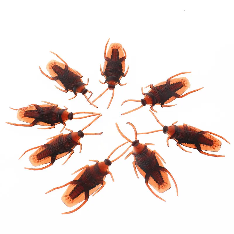 Realistic Rubber Cockroach Toys - Prank Toys for Halloween, Parties ...