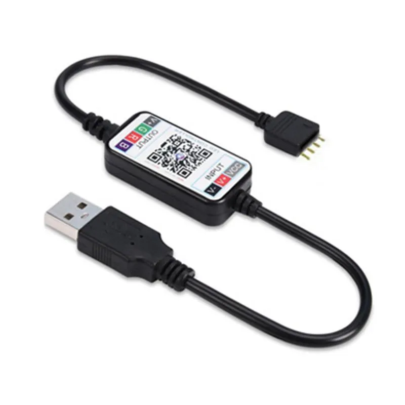 2021 Bluetooth USB RGB Led bande lumineuse 5V Volt musique télécommande sans fil pour 5050 2835 LED bandes