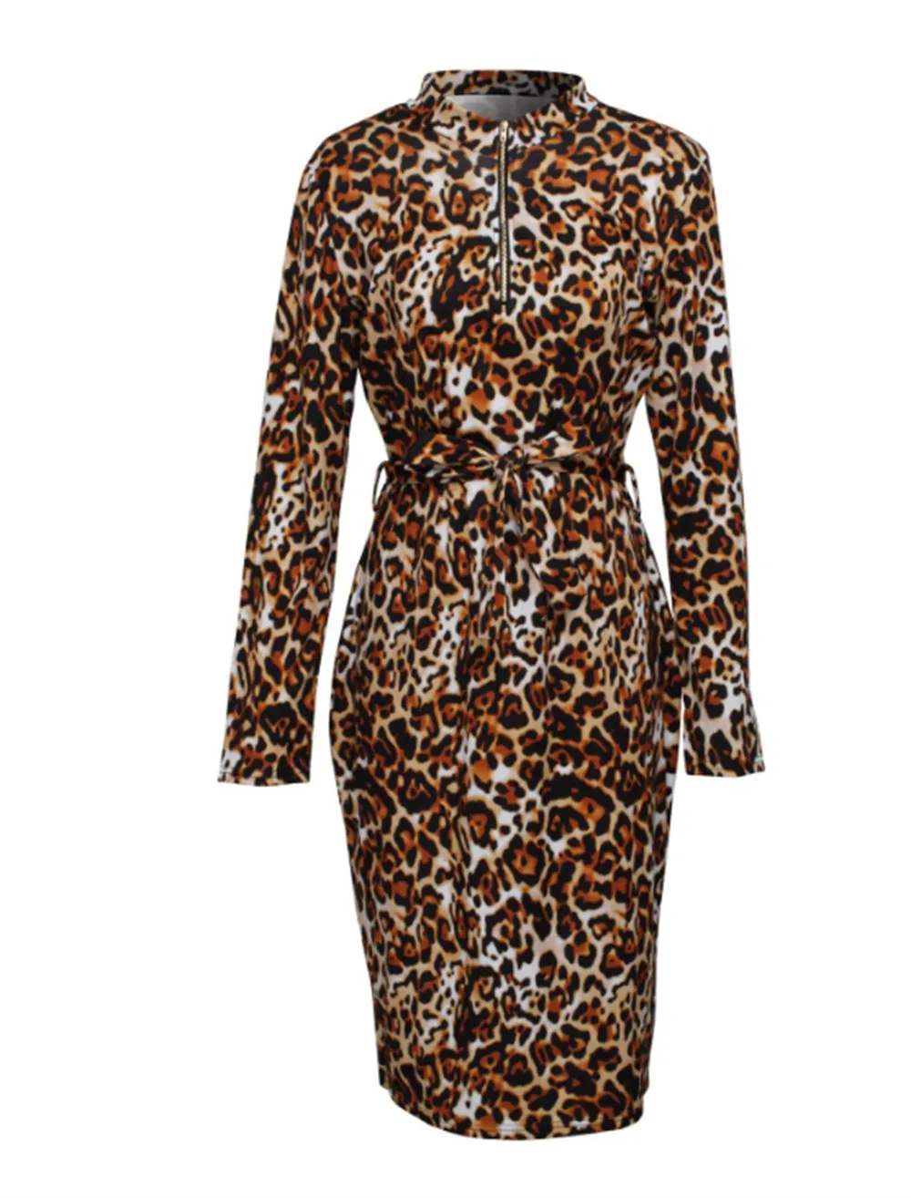 solid brown cheeta print dress Entro Cheetah Print Square Neck Midi Dress With Ric-Rac Trim Plus – Deja Nu  Tx main image 0