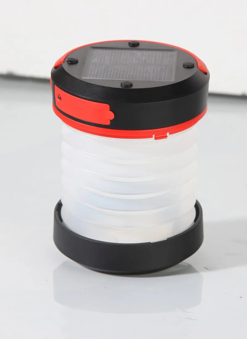 Solar Lampor Light Outdoor Camping Lampa Led Belysning Fällbar USB Laddning Hängande