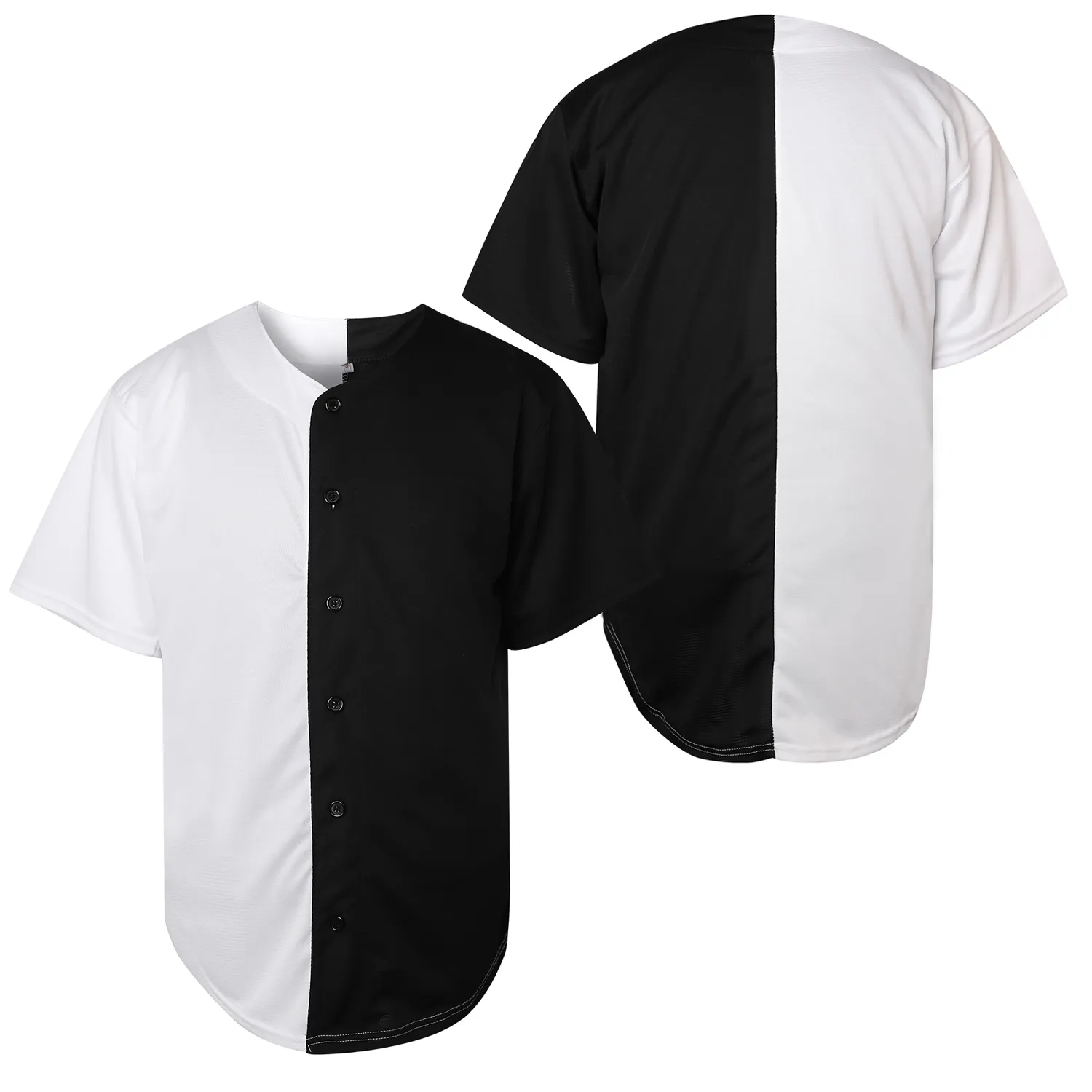 Blanka koszulka baseballowa Szybka wysyłka biała/czarna
