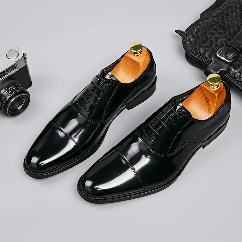 Италия натуральная кожа ручной работы формальные туфли мужчины мода вечеринка свадьба офис мужской платье обувь кружев на Оксфордские туфли для мужчин g22