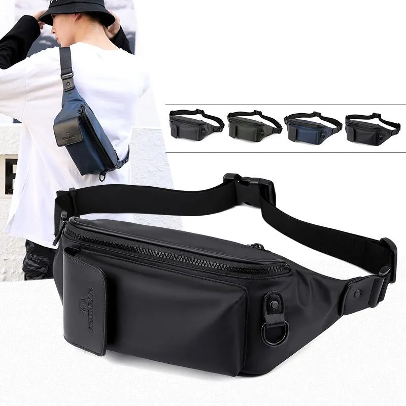 Cross Body INS Waist Pack Мужская мода Fanny Packs Crossbody Chest Bags Мужская сумка Hip Travel Belt Спортивный кошелек Man Pouch