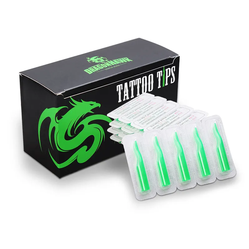DragonHawk Einweg Tattoo-Tipps RT-Kunststoff-Tipp für Liner-Nadeln 50pcs / Box