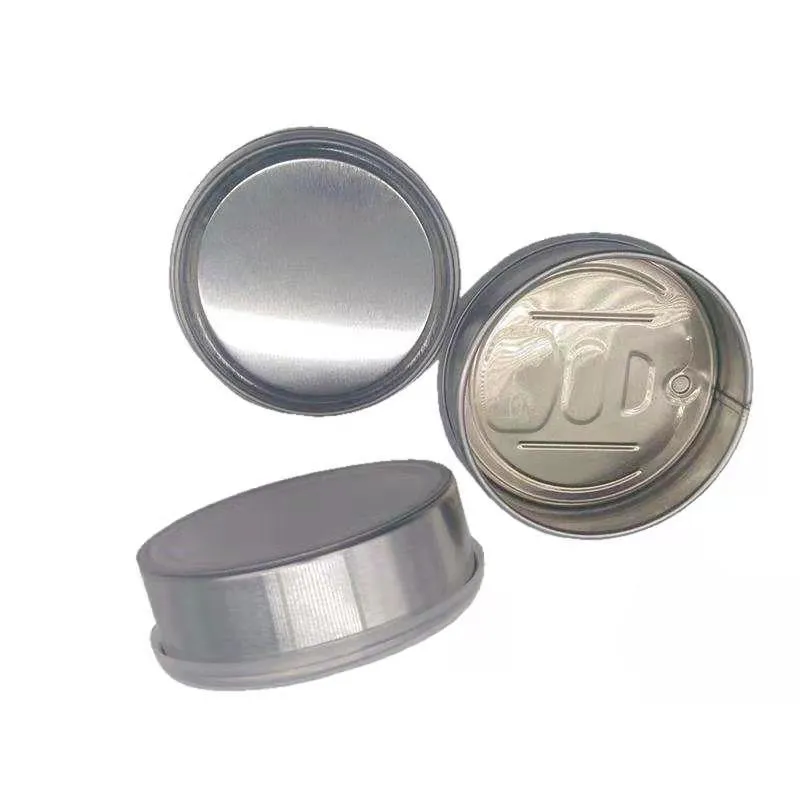 100ml Ring Pull Cans Dry Herb Jar Container Child Resistant Smell Proof Custom Easy Open Metal Tin Airtight