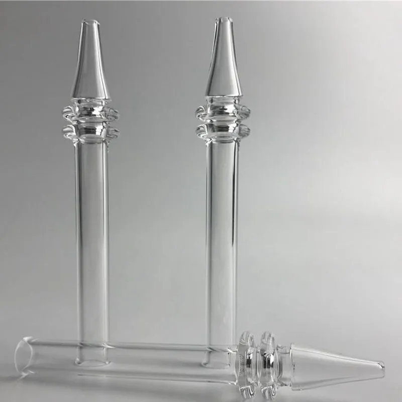 Quartz Rig Pipe Stick Nail Mini Nectar Collector with 5 Inch Clear Filter Tips Tester Quartz Straw Tube Glass Water Pipes Smoking Accessories