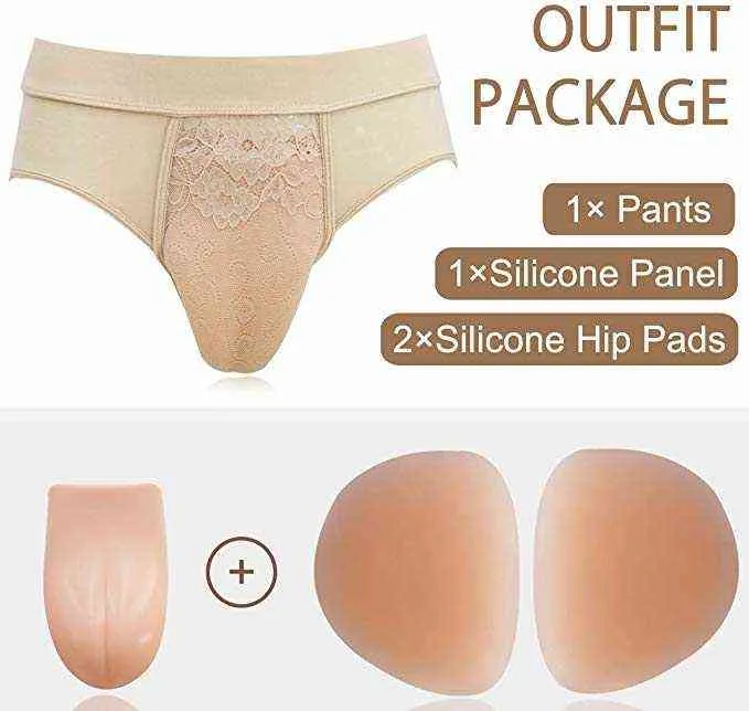  Crossdresser Silicone Panties for Men - Hiding