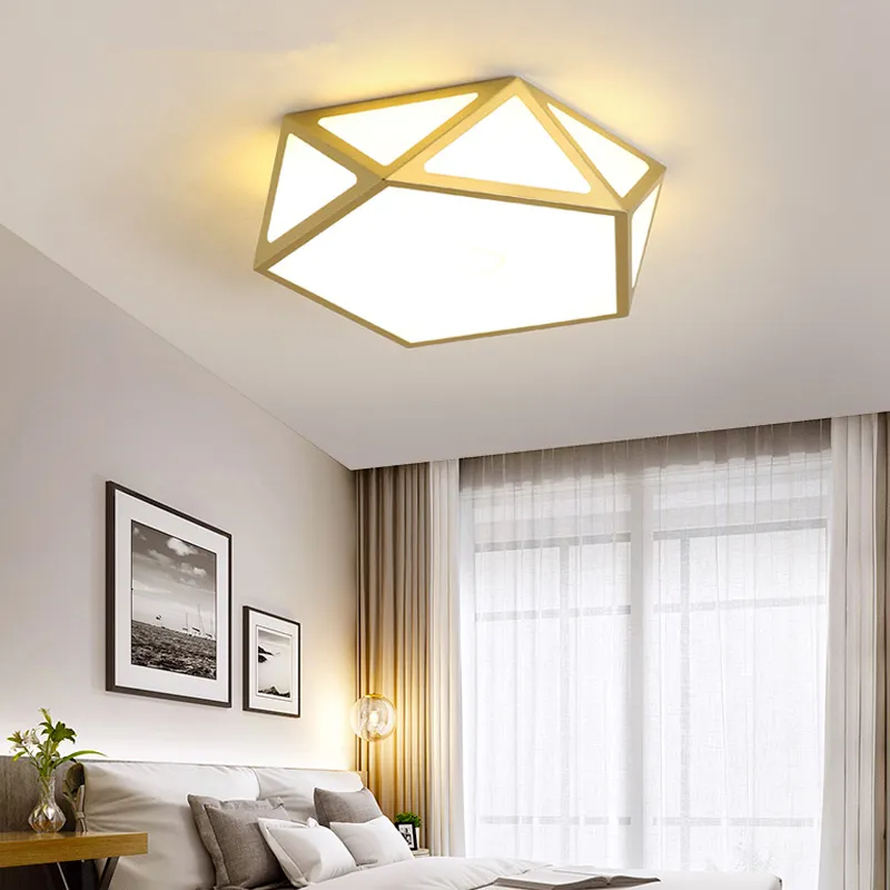 LED Ceiling Lights Geometric Bedroom Lamp Living Room Creative Nordic Lamps  Modern Minimalist Childrens Dining Rooms Light From 83,39 €