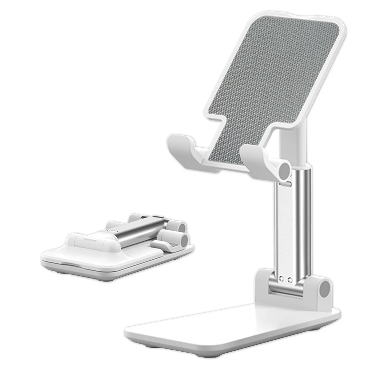 Support de bureau réglable universel TFY compatible avec les iPhones 13, 12, Pro Max, iPads Pro, Air, Mini (blanc)