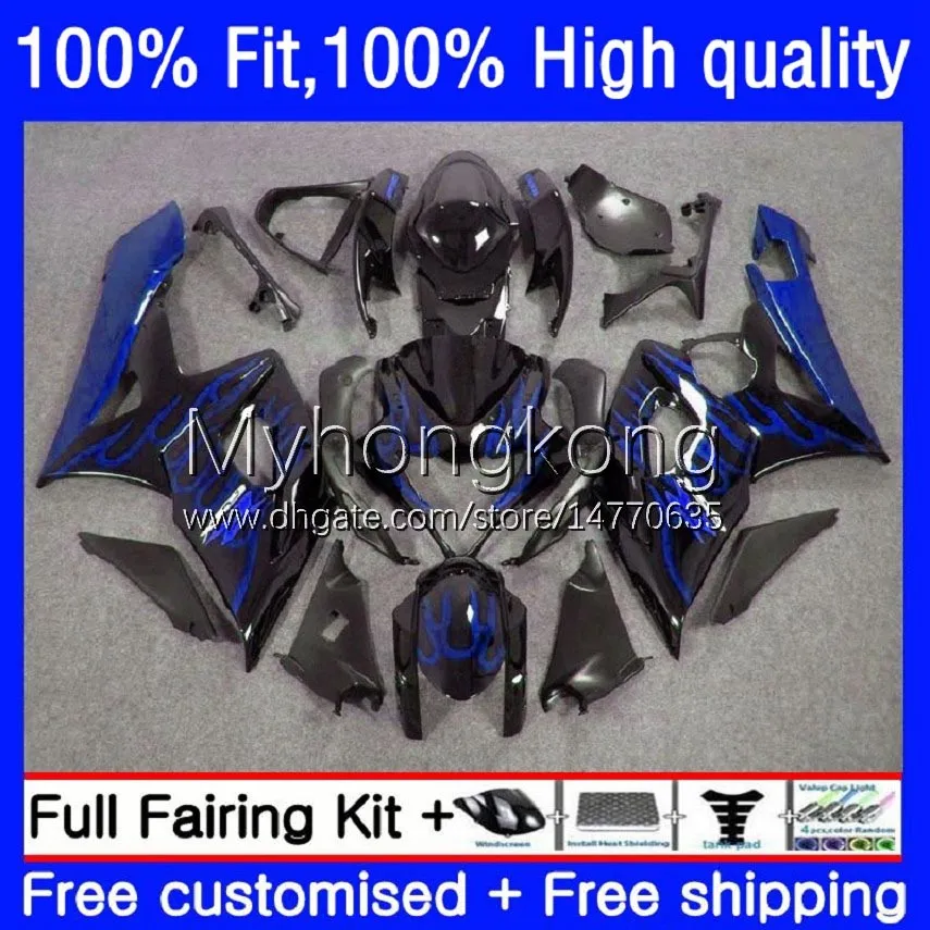 Molde de injeção do corpo OEM para Suzuki 1000CC GSX-R1000 2005-2006 Moto Bodywork 26No.134 GSXR 1000 CC K5 GSXR1000 2005 2006 GSXR-1000 05 06 100% Fiting Blue Chames