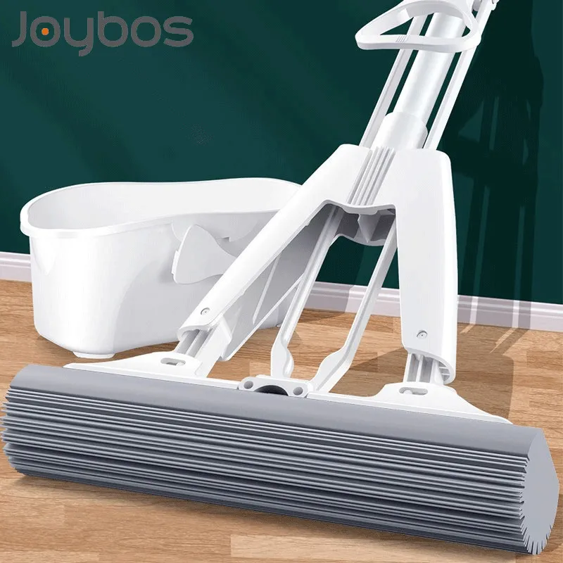 Joybos مزدوجة أضعاف الضغط الإسفنج رئيس المياه الامتصاص المنزلية الطابق الحر اليدوي الغراء القطن ممسحة كبيرة JBS10 210317