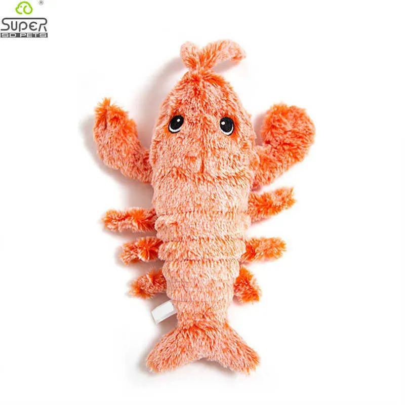 Animal de compagnie chat jouet USB charge Simulation électrique danse mobile disquette homard chats jouet pour animaux de compagnie jouets interactif chien goutte 210929