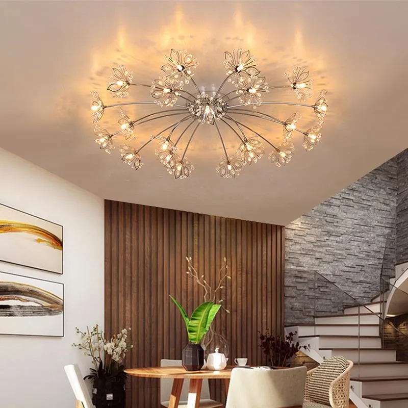 Luxury Crystal LED Starburst Ceiling Light For Living Room Bedroom Wedding Room And Home Decoration From Stromileswift 316.43 DHgate.Com