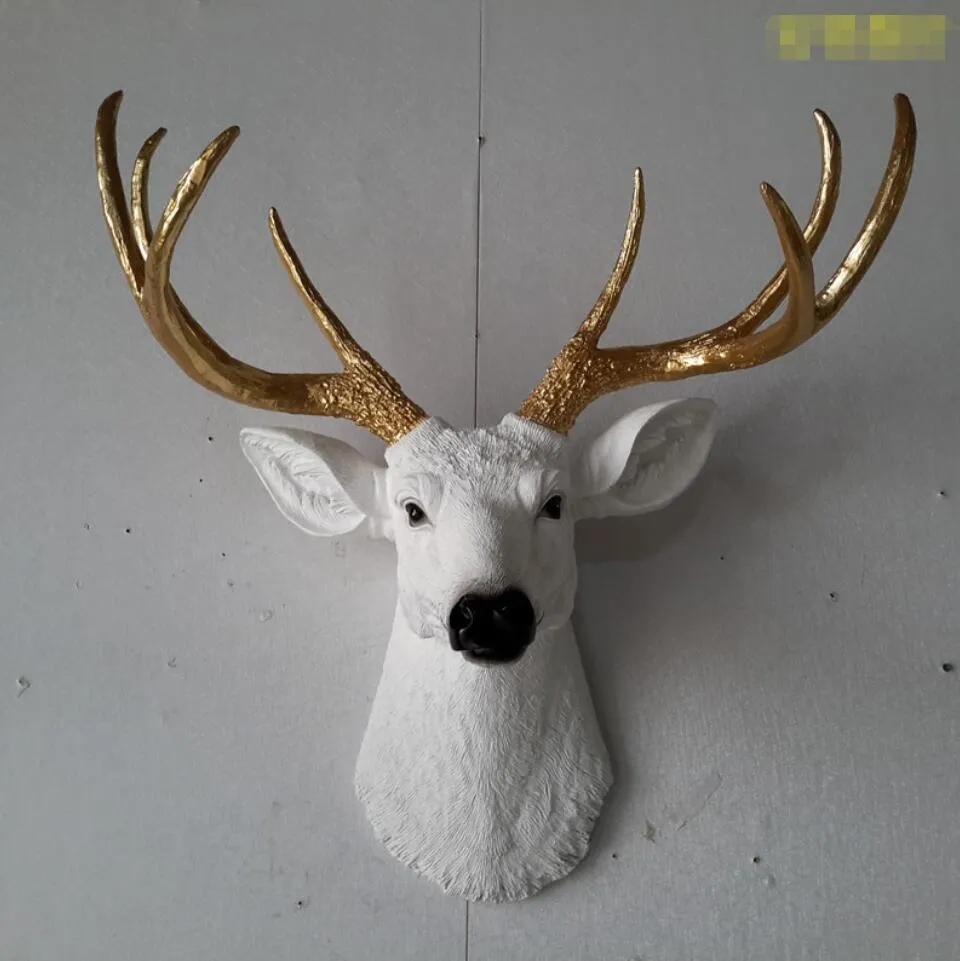 Deer head wall hanging Decorative Objects custom European style home bar club KTV wall decoration design animal heads