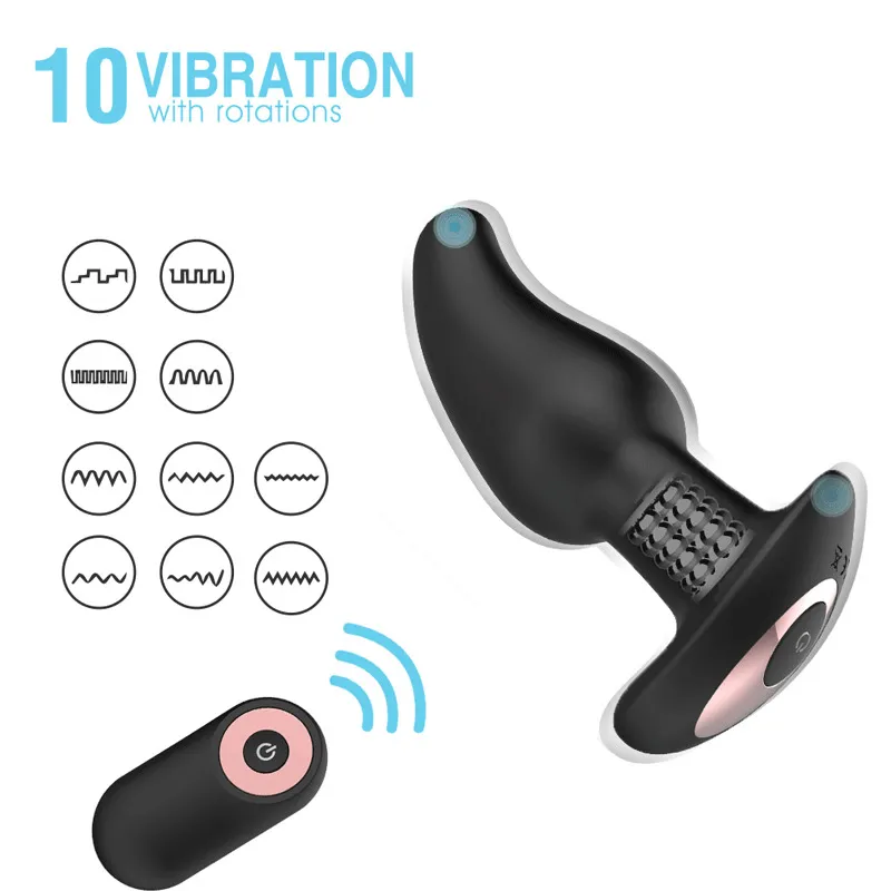 sex toy massager Wireless Remote Dildo Male Prostate Massager G-spot Stimulator Anus Penis Anal Vibrator Butt Plug for Adult Gays Sex AYCX