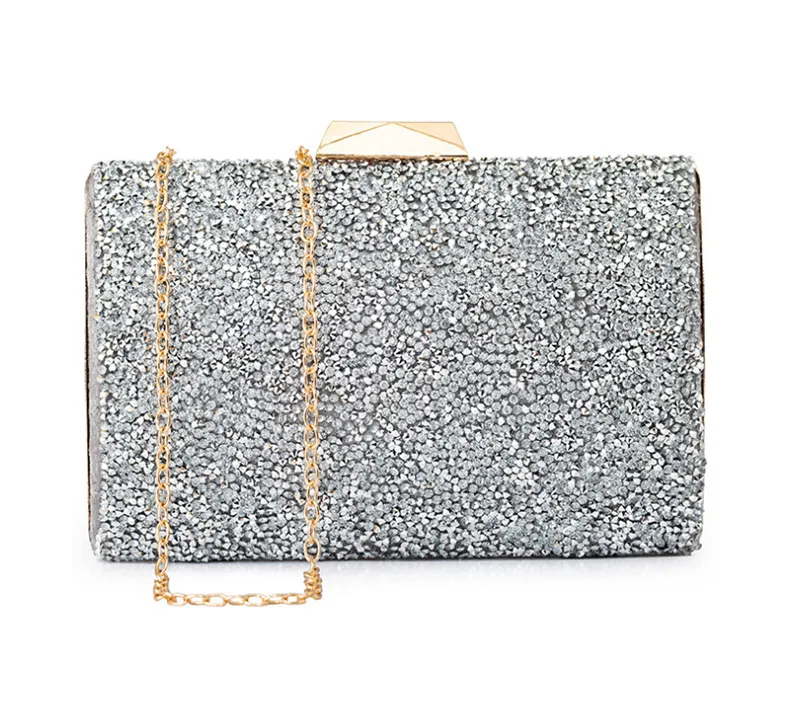 Square Fashion Crystal Clutch Bags Ab Silver Luxury Evening Prom Purse  Banquet Handbags Wristlets Sm77 - Evening Bags - AliExpress