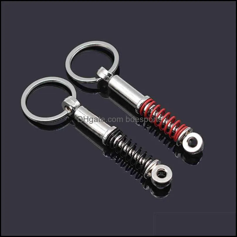 Auto Parts Keychain Shock Absorber Pendant Brake Disc Turbo  Keychains Multicolor Optional Birthday Gifts Metal Style For Men