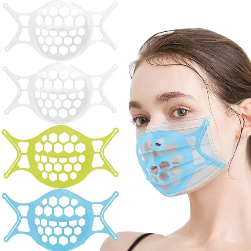 Silicone 3D Boca Máscara Bracket Face Masks Titular Stand A Respiração Válvula de Respiração Filtros de Suporte Torneira de Máscara de Silicone T554