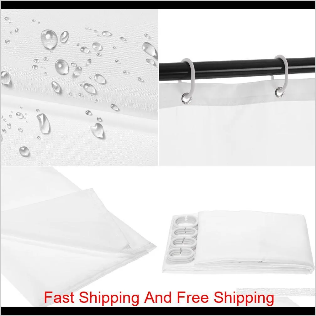 custom waterproof shower curtains with hooks c digital full-printing polyester bathroom curtains carpet 180x180,165,150 90cm