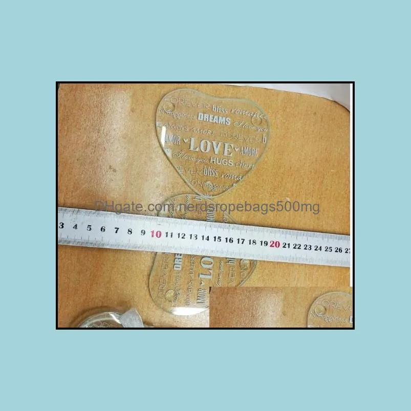 Free Shipping 200pcs/100set heart Love letters Glass Coaster Cup Mat Wedding Return Gifts Birthday Party Favor