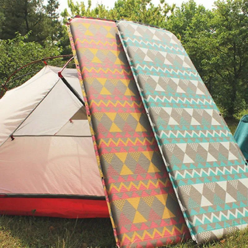 激安在庫 自動インフレータブルクッション屋外テント睡眠パッド 旅行用品