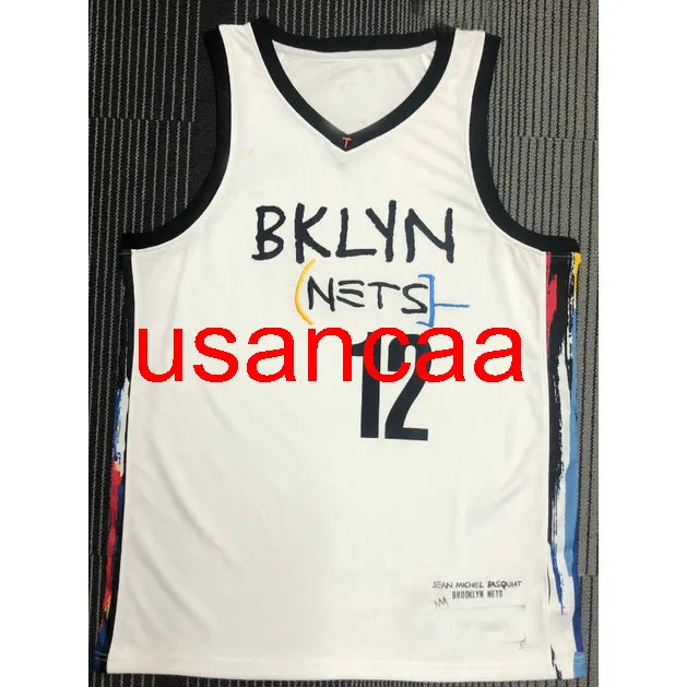 All embroidery 7 styles 12# HARRIS 2021 season white basketball jersey Customize men's women youth add any number name XS-5XL 6XL Vest