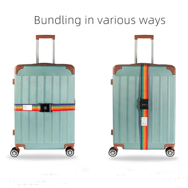 Andiker Cinghia per Valigia Resistenti 4.2M, 1 Pezzo Cinghie per Bagagli Addensate Regolabili Cintura per Bagagli per Accessori da Viaggio