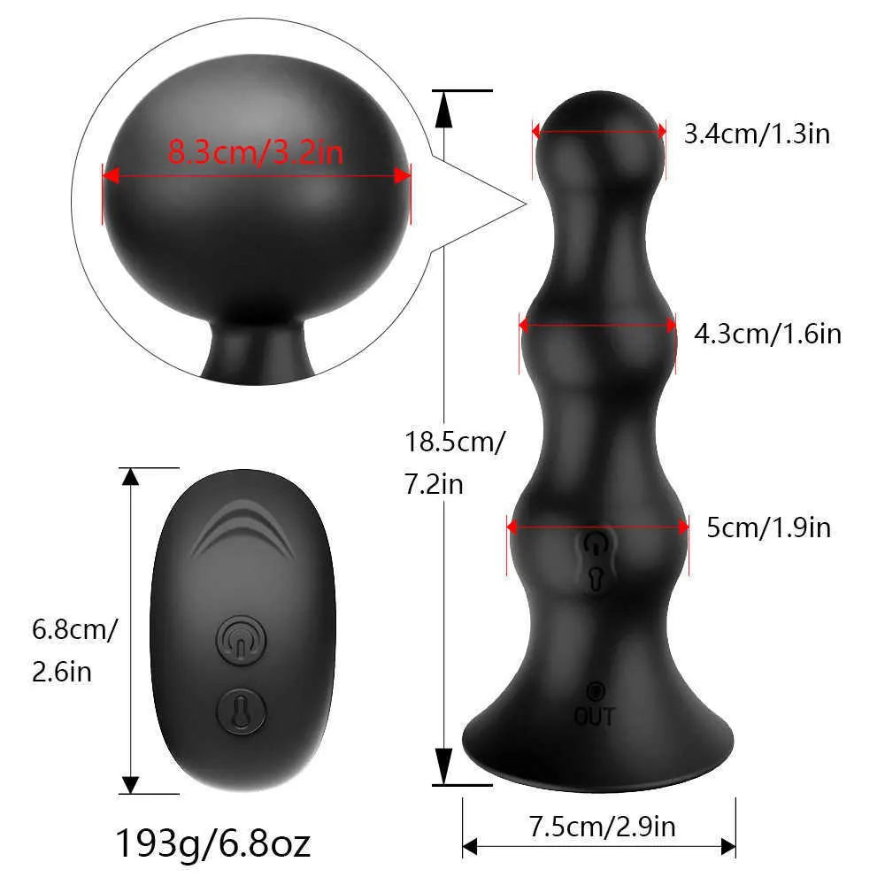 Inflatable Prostate Massager Butt Anal Plug Remote... From Heijue01, $20.31  | DHgate.Com