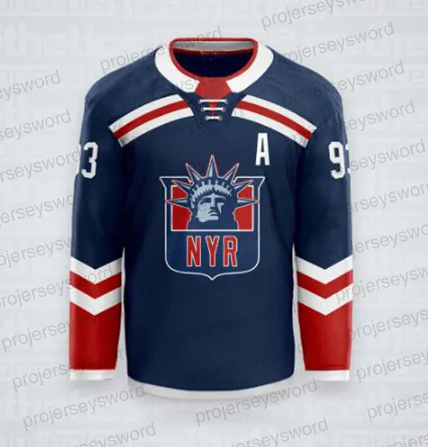 New York Rangers Adam Foxs Black 100th Anniversary Jersey