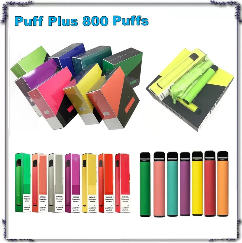 Puff Plus 800 Hits Disposable Device Pod Vape Pen Starter Kit 550mAh