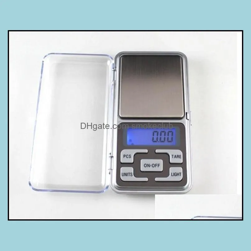 Digital Scales Digitals Jewelry Scale Gold Silver Coin Grain Gram Pocket Size Mini Electronic backlight 100g 200g 500g ZZB8406